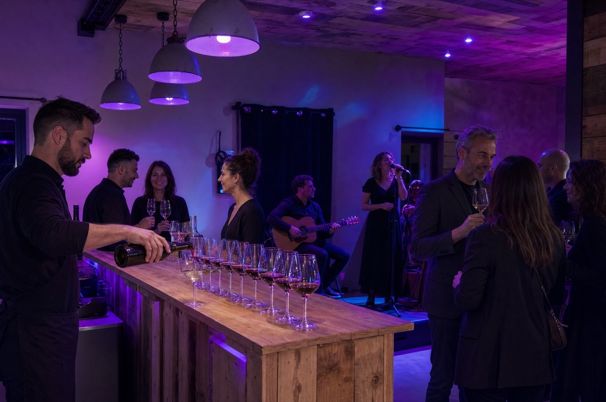 Soirée Music & Wine au bar du Music Factory Club